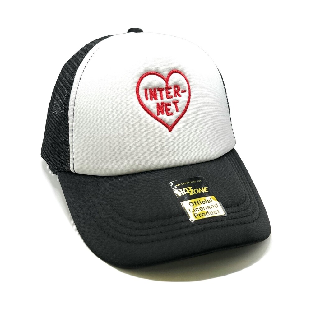 I Love the Internet Mesh Trucker Snapback (White/Black)